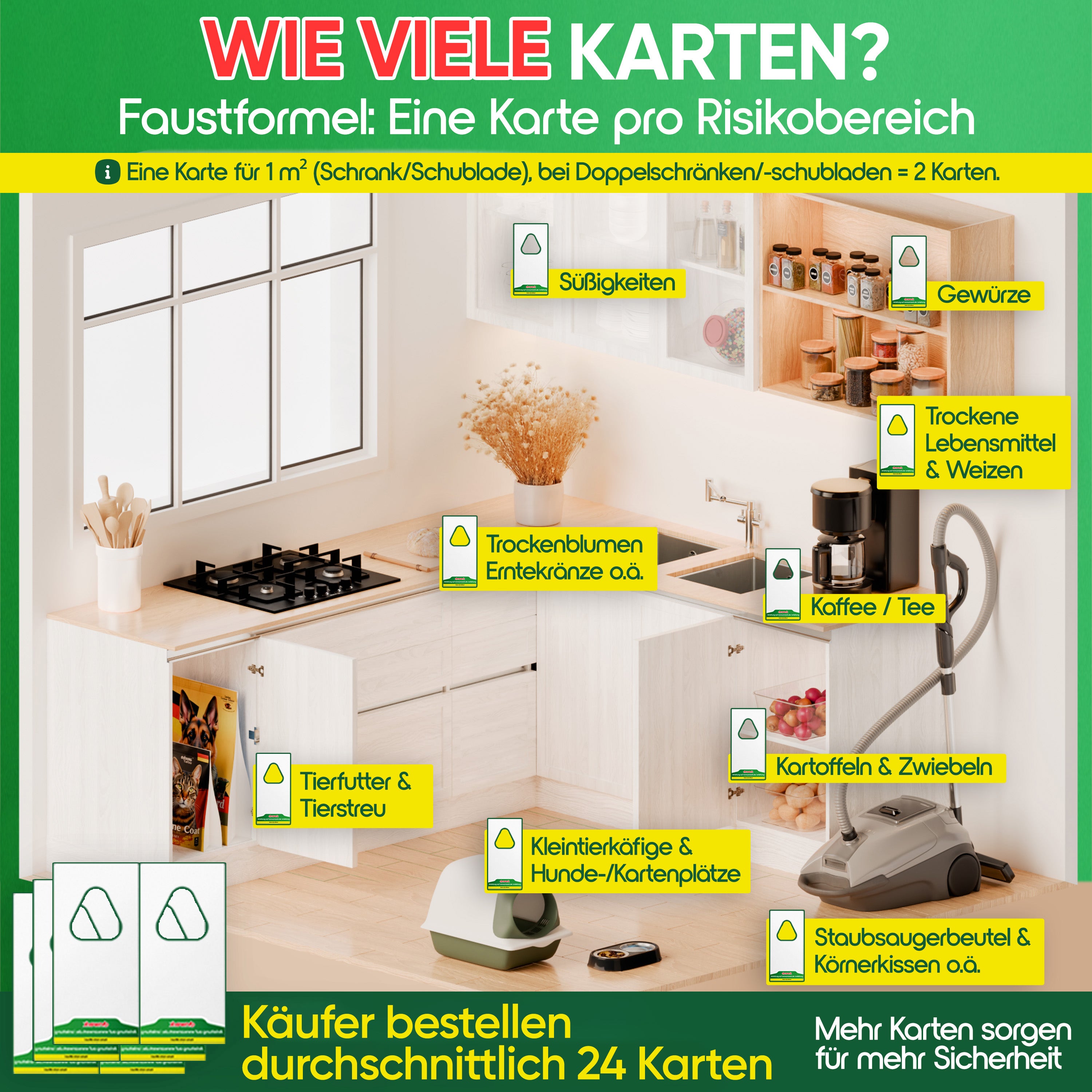 Schlupfwespen gegen Lebensmittelmotten