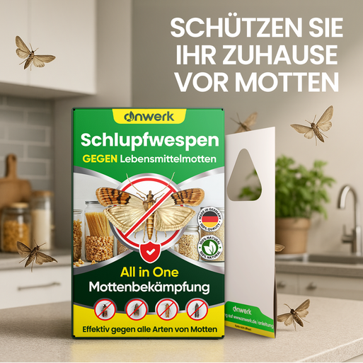 Schlupfwespen gegen Lebensmittelmotten