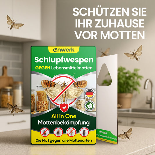 Schlupfwespen gegen Lebensmittelmotten.